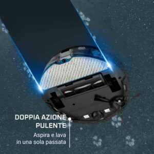 Rowenta Robot Aspirapolvere X-PLORER Serie 65 con Navigazione Laser e Sistema Smart Aqua Power