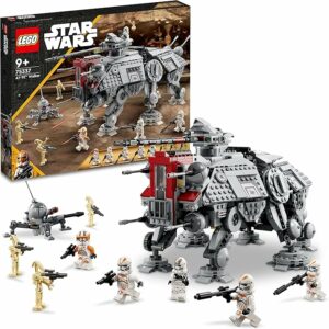 LEGO Star Wars Walker AT-TE 75337 con gambe snodabili e minifigure 