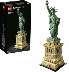 Riproduzione dettagliata della Statua della Libertà, modellino da collezione LEGO con 1685 pezzi per adulti. 