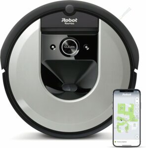 iRobot Roomba I7156 Robot Aspirapolvere Argento in azione nella casa