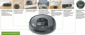 iRobot Roomba I7156 Robot Aspirapolvere Argento in azione nella casa