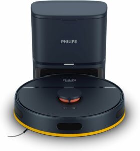 Philips HomeRun Serie 2000, robot aspirapolvere e lavapavimenti 2-in-1, con 2700Pa di aspirazione, navigazione laser e stazione auto-svuotamento.