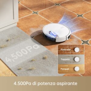 Robot Dreame Mova M1 con aspirazione 4.500 Pa e mappatura Solid-Fixed