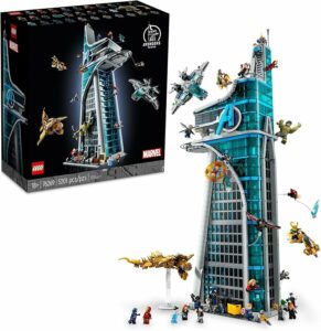 LEGO Marvel Avengers Tower Building Kit - Ricreazione dettagliata del quartier generale degli Avengers