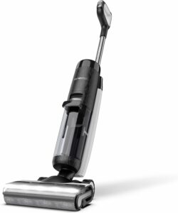 Tineco FLOOR ONE S7 Aspirapolvere Cordless in azione sui pavimenti duri.