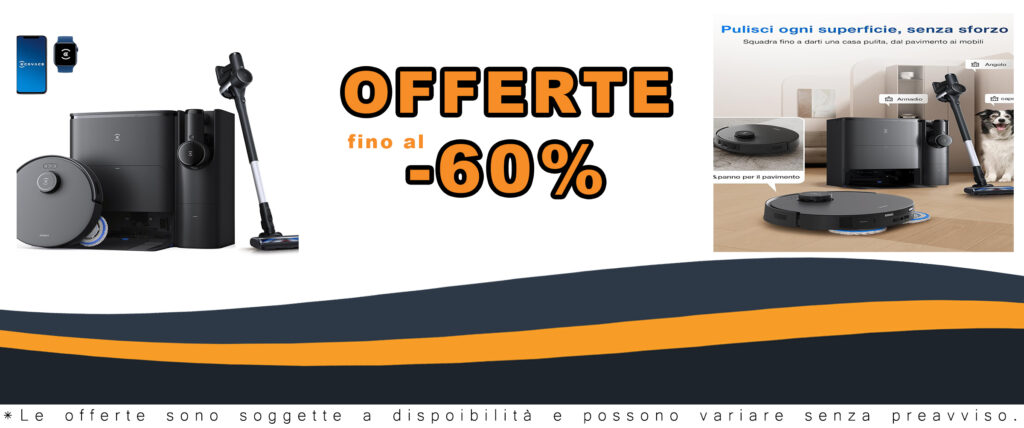 Robot aspirapolvere e lavapavimenti ECOVACS T30S COMBO COMPLETE, tecnologia avanzata, potenza 11000Pa e offerte con codici sconto e coupon.