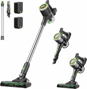 Eureka NEC370 aspirapolvere senza fili, potente e versatile per pavimenti e tappeti, ideale per peli di animali.