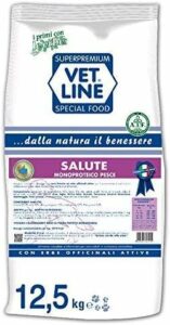 Alimento monoproteico al pesce per cani con sensibilità alimentari  