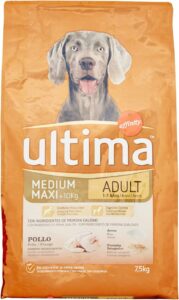 Ultima Cibo per Cani Medium-Maxi Adult con Pollo - Nutrizione bilanciata e risparmio assicurato.