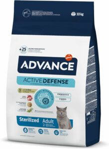 Advance Adult Sterilized Cibo Gatti, perfetto per gatti sterilizzati, con formula bilanciata e minerali per il benessere.