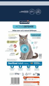 Advance Adult Sterilized Cibo Gatti, perfetto per gatti sterilizzati, con formula bilanciata e minerali per il benessere.