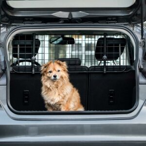 Heldenwerk Griglia Divisorio Auto per Cani Universale installata in un bagagliaio  