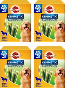 Pedigree Dentastix Fresh 84 Snack per l'igiene orale, ideale per cani di taglia grande  