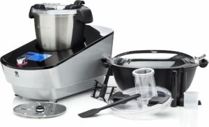 Robot da cucina multifunzione MasterPRO Carlo Cracco con 12 programmi, accessori completi e funzione vapore.