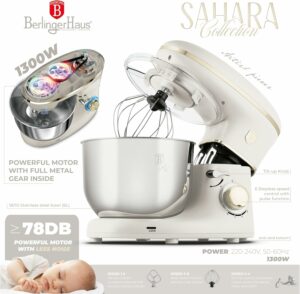 Berlinger Haus Sahara Collection Robot da Cucina 1300 W, ciotola inox