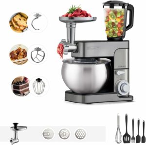 Robot da cucina multifunzione in acciaio inox, 2500W, 7 litri