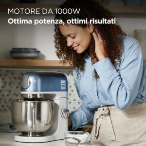 Kenwood kMix KMX760BL, robot da cucina acciaio inox, 5 litri, blu