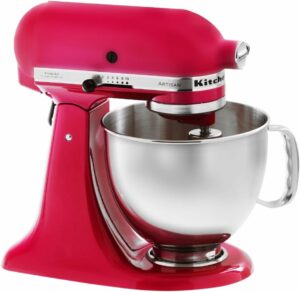 Robot da cucina KitchenAid KSM150P in rosso, potente e versatile