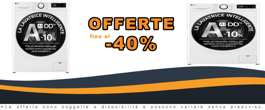 Lavatrice LG AI DD F4R3011NSWB 11kg, risparmio energetico con coupon esclusivo