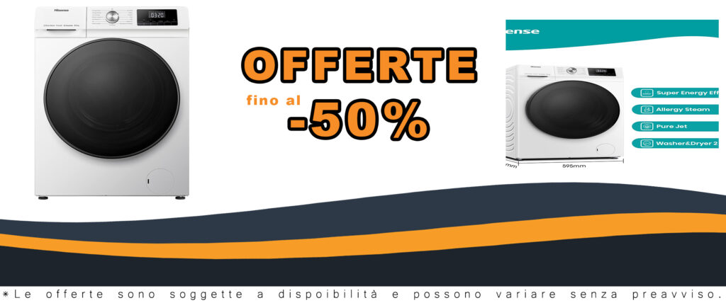 Hisense WDQA9014EVJM Lavasciuga con codici sconto e coupon