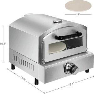 Forno elettrico per pizza in acciaio inossidabile con temperatura uniforme a 360°  