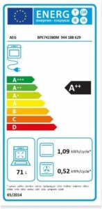 AEG Forno multifunzione Inox Extra Large, efficienza A++