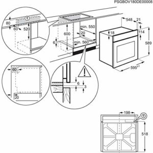 Forno multifunzione Electrolux nero ghisa con manopole in bronzo  