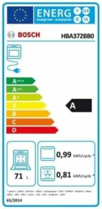 Immagine del forno da incasso BOSCH HBA372BB0 con funzione pirolisi