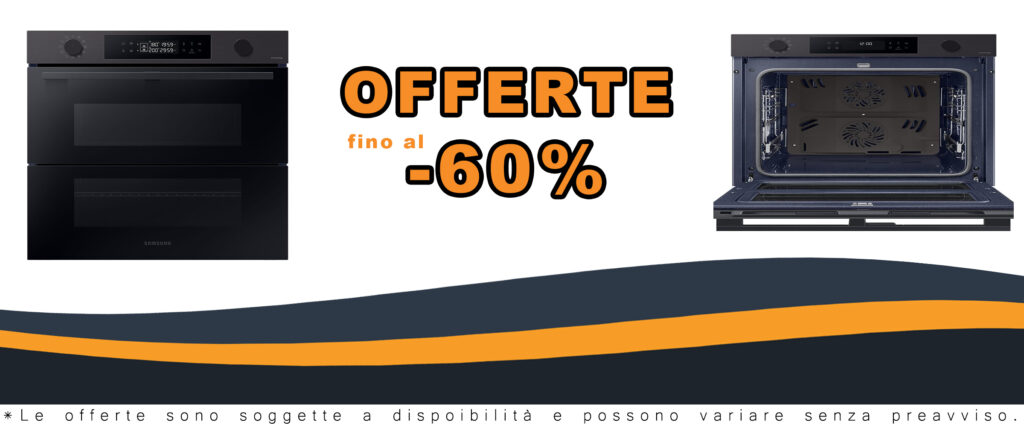 Forno Elettrico Ventilato Grill/Vapore Classe A+ 76 Litri Nero