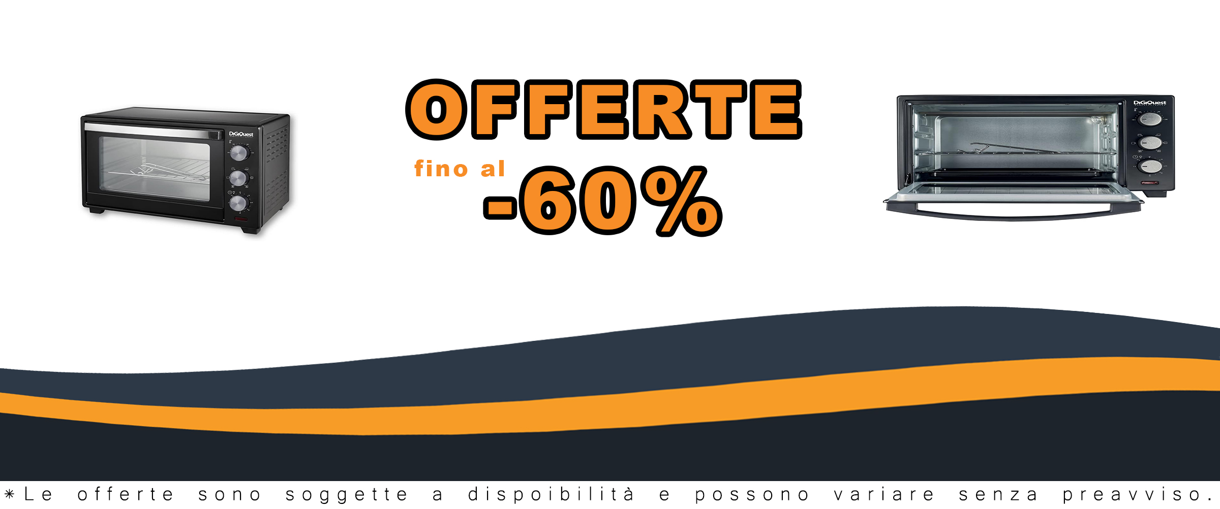 Forno Elettrico Ventilato DIGIQUEST 30L in offerta con coupon esclusivi