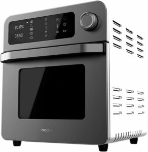 Cecotec Forno Friggitrice Bake&Fry 1500 Touch, 10 menu preimpostati, 15 litri