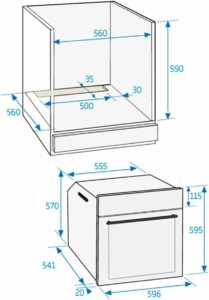 Forno elettrico Beko BIGT21100X nero in acciaio inossidabile, classe energetica A+