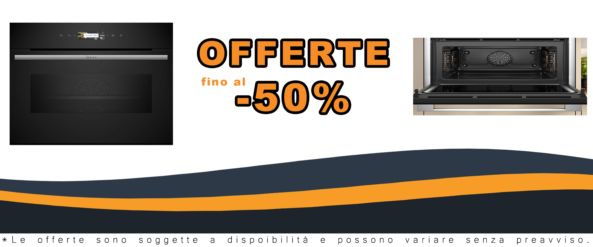 Forno compatto NEFF C24MR21N0 in acciaio inox con coupon