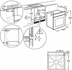 Forno multifunzione Electrolux KOHHH00W in finitura bianca, classe A