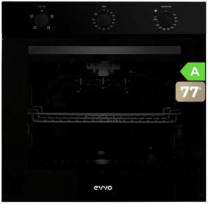 Forno EVVO H10, 72 litri, efficienza A, porta triplo vetro, nero