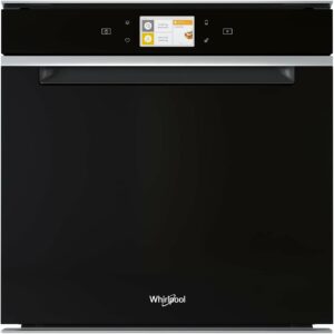 whirlpool forno tradizionale, vetro nero, profilo inox, forno A+, cottura ventilata, sconto Whirlpool