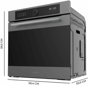 Forno integrabile multifunzione Cecotec Bolero Hexa AF316000 con capacità di 81 litri e funzioni avanzate come Airfryer Master e Steam EasyClean  