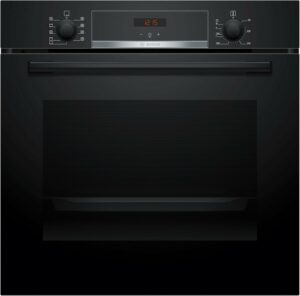 Bosch HBA514BB3 Serie 4 Forno da incasso 60x60 cm, nero, con Aria calda 3D e display LED  