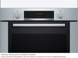 Forno Bosch HBA3140S0 in acciaio inox con tecnologia aria calda 3D e estrazione telescopica  