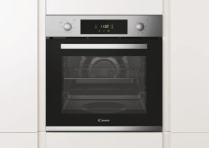 Forno multifunzione Candy Pop Evo FCP625XL/E in acciaio inox, con 8 funzioni di cottura, display touch e ventola di raffreddamento