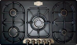 Set da cucina a gas Kaiser con forno da incasso 80L, 11 funzioni, fornello a gas e classe di efficienza A+