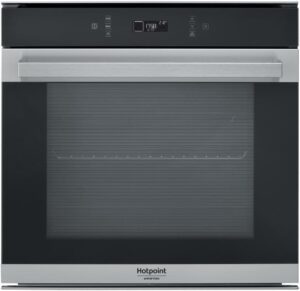 Forno Hotpoint FI7 871 SH IX HA con design elegante in metallo nero, 3650 W di potenza e classe energetica A+