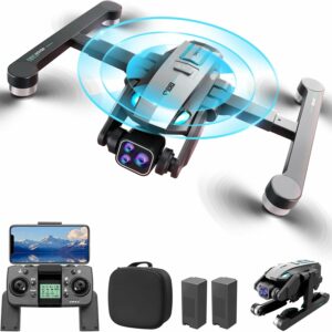 OBEST Drone GPS con Telecamera 4K HD pieghevole con funzioni avanzate  