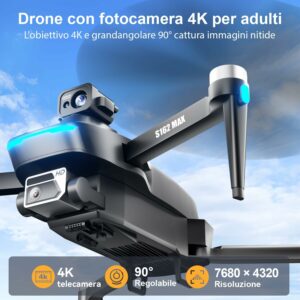 Drone professionale con telecamera 4k regolabile, trasmissione 5G e funzioni GPS avanzate  