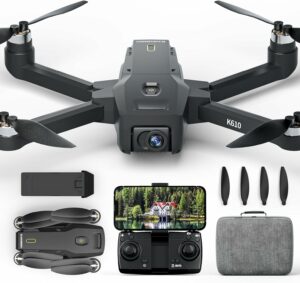 Drone pieghevole con doppia telecamera 4K e motore brushless  