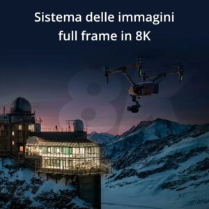 DJI Inspire 3 Combo Standard, drone con fotocamera FPV ultra-grandangolare per la visione notturna  