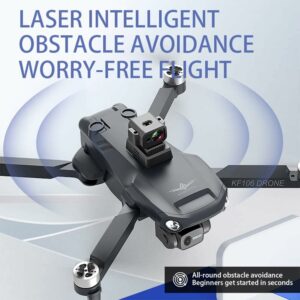 Teeggi KF106 MAX Drone con Telecamera 4K HD, Evitamento Ostacoli a 360° e Giunto Cardanico a 3 Assi