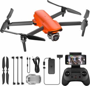 Drone Autel EVO Lite+ Standard Orange con fotocamera da 50 MP, ideale per foto e video 4K di alta qualità