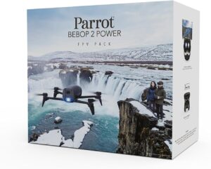 Parrot SA Bebop 2 FPV Power Drone in volo, con fotocamera HD e supporto per visore FPV