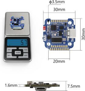 SpeedyBee F7 Mini FC ESC PV Controllore di Volo 20x20mm con Bluetooth e Supporto Wireless Tuning per Drone FPV